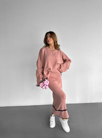 Knit Line Pullover - Pouder