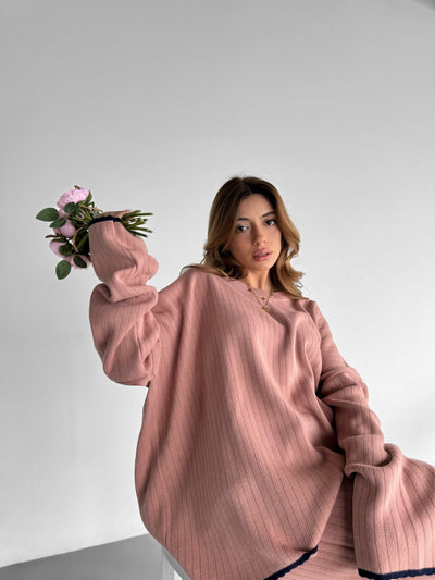 Knit Line Pullover - Pouder