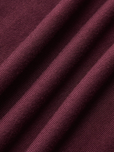 Metal Buckle Long Sleeve Ruched Maxi Dress