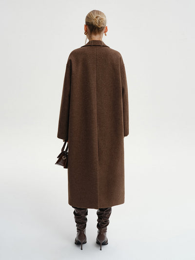 Oversized Tweed Long Coat