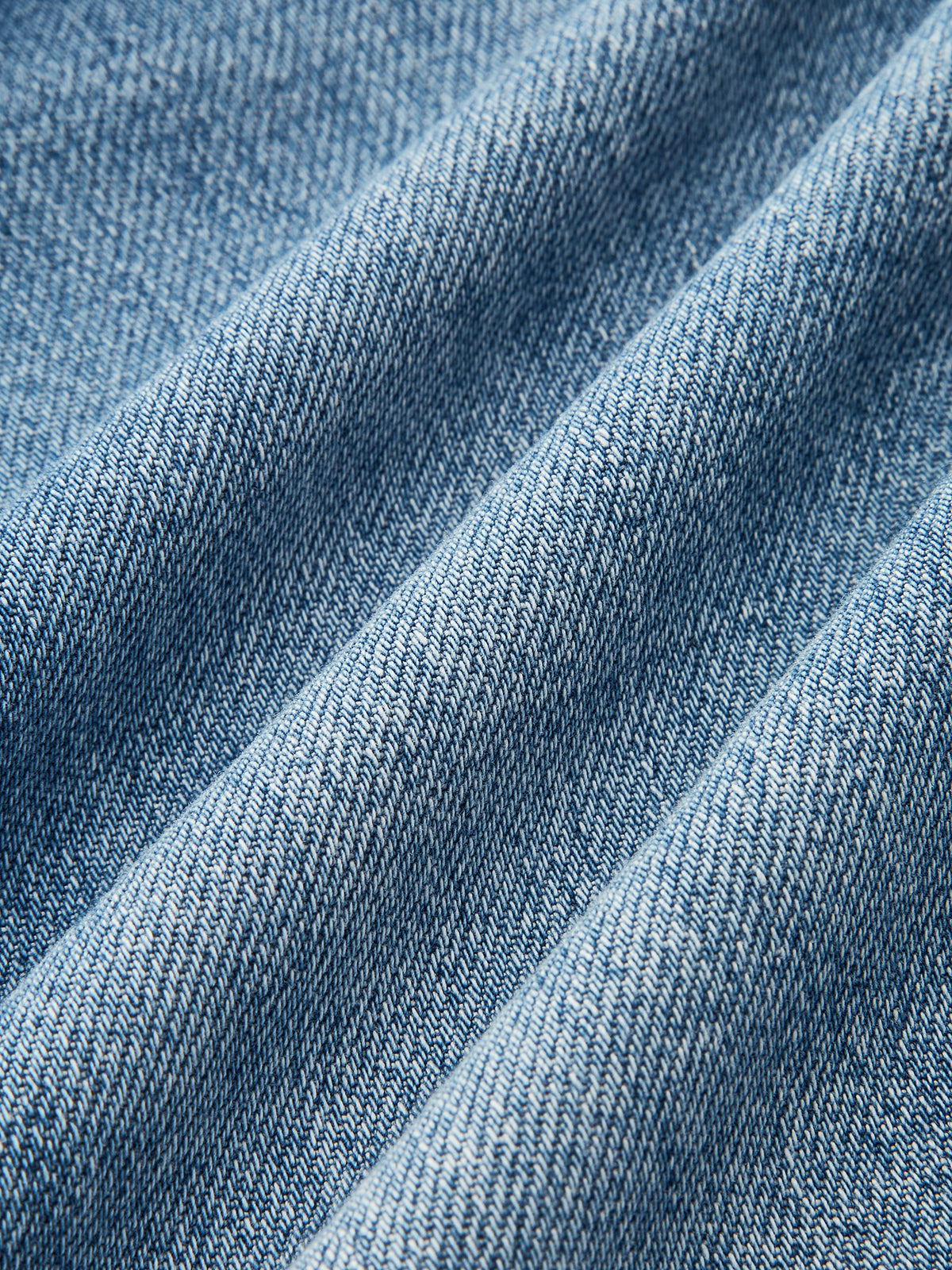 Denim Curved-Leg Jeans