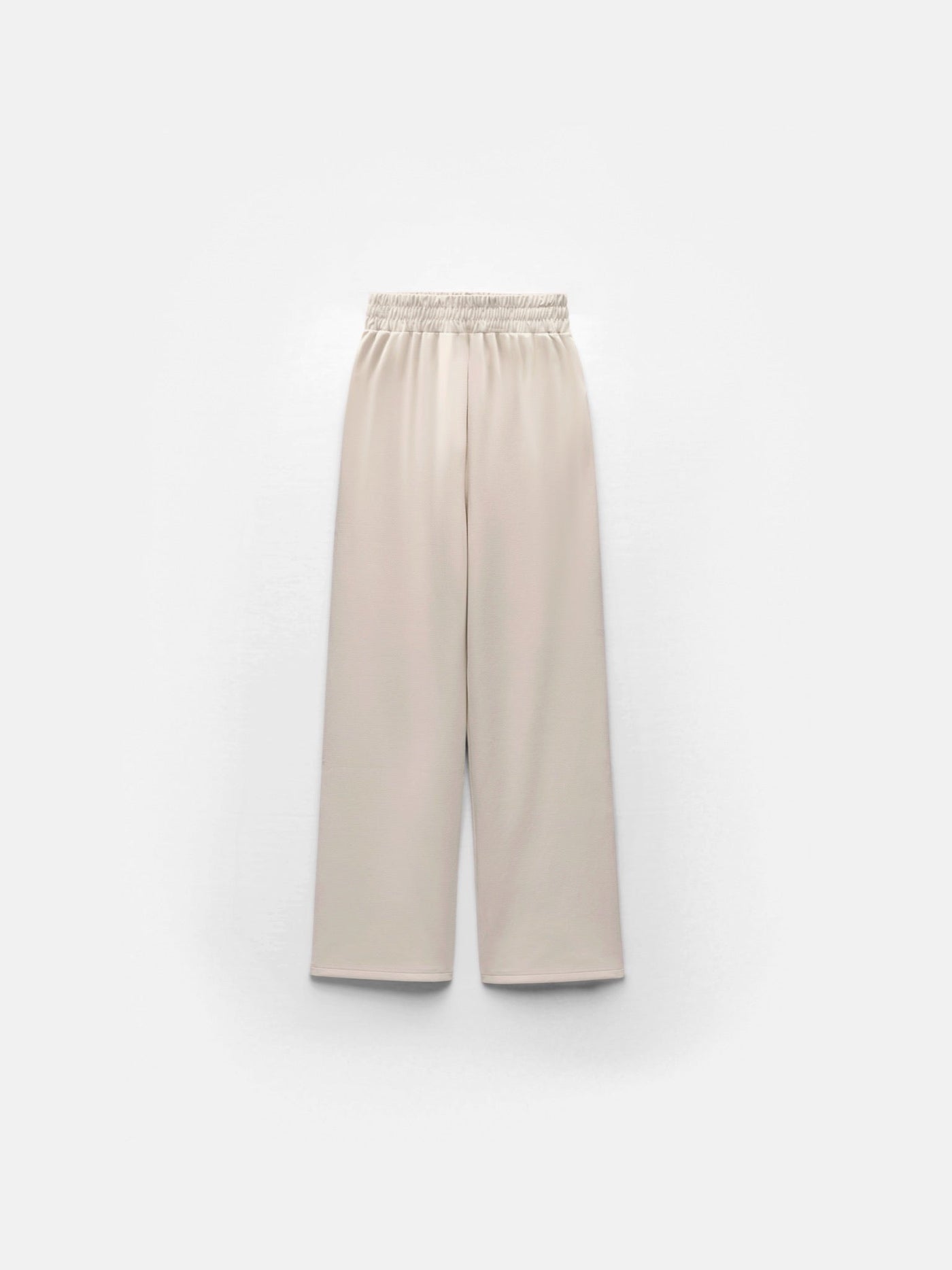 Wide Leg Trousers - Creme