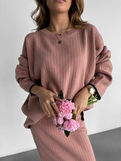 Knit Line Pullover - Pouder