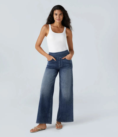 Eva | High-waisted stretch trousers