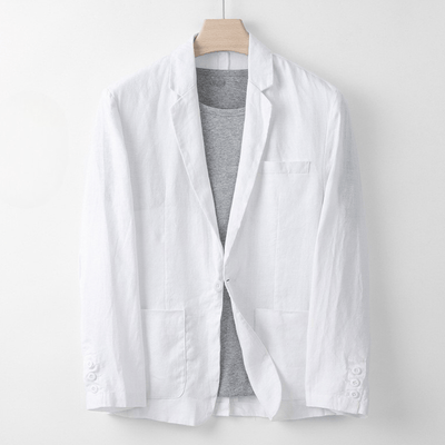 Kust Tailored Fit Linen Blazer