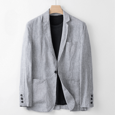 Kust Tailored Fit Linen Blazer