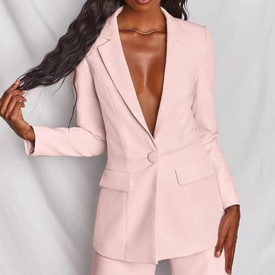Leotine™ | Chic Blazer & Trouser Set