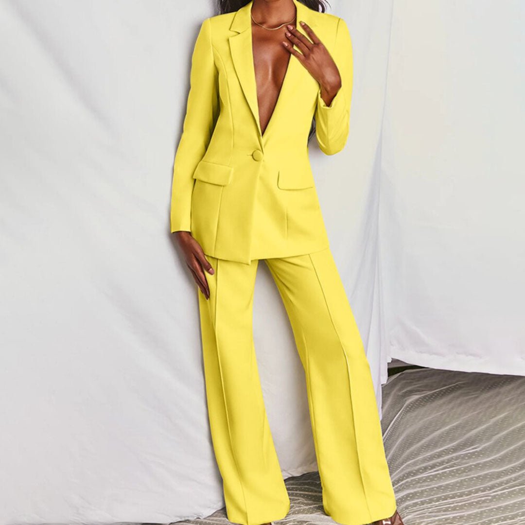 Leotine™ | Chic Blazer & Trouser Set