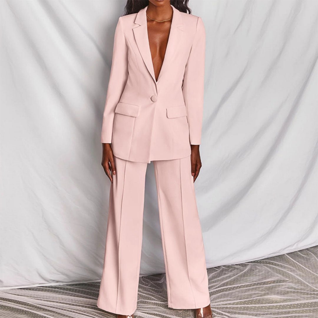 Leotine™ | Chic Blazer & Trouser Set