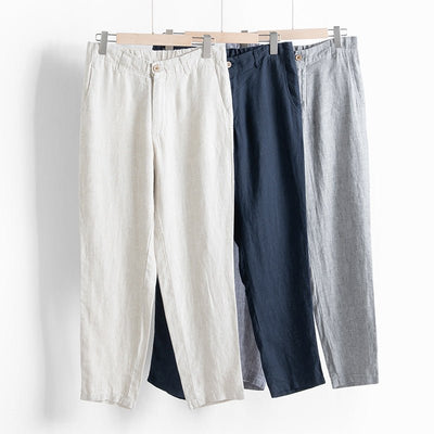 Riviera - Linen Tailored Fit Chino's